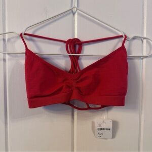 Free People Dark Red Strappy Bralette